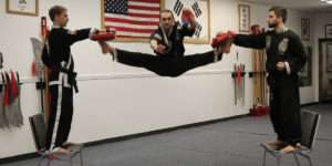 Double Jump Front Snap Kick