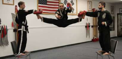 Double Jump Front Snap Kick