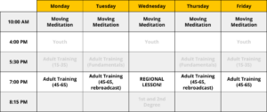 Lesson Schedule - 4S-6S