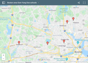 Map of all Boston area schools