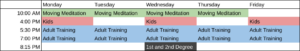 Online Lesson Schedule 3/23