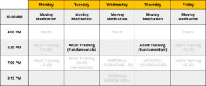 Lesson Calendar - Livestream