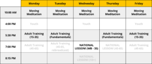 Lesson Calendar - Intro to 8MA