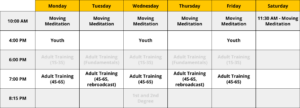 Lesson Calendar - Path to Black Belt 4S-6S